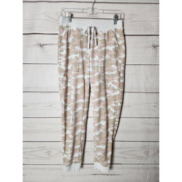 Banana Republic‎ Womens Joggers Multicolor Camo Mid Rise Drawstring Pockets XS - Picture 1 of 6